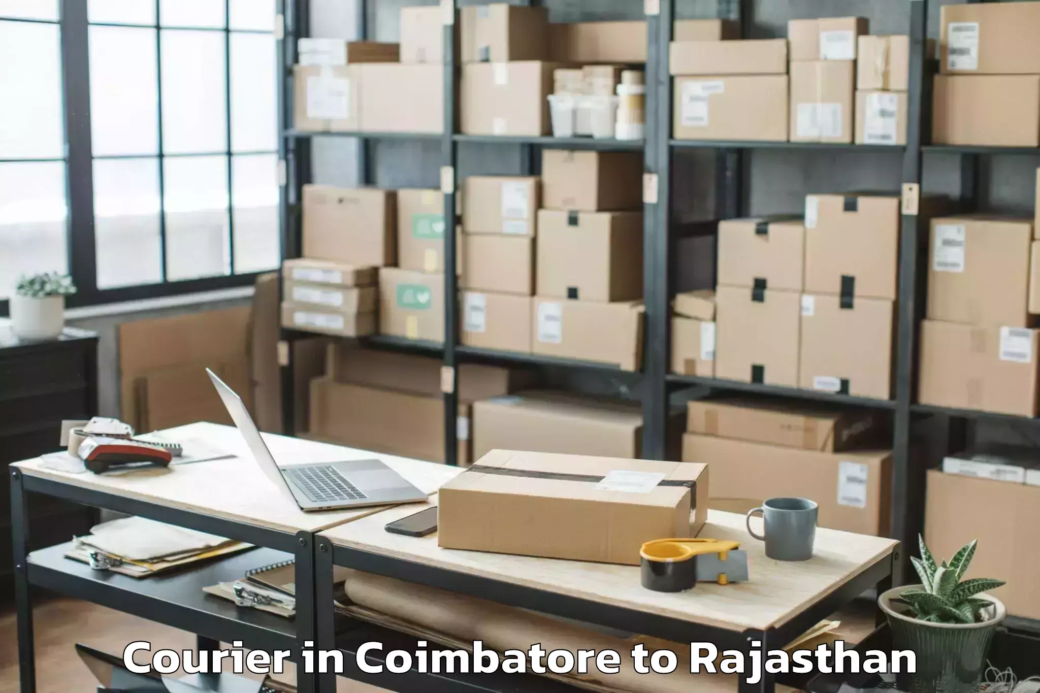 Professional Coimbatore to Laxmangarh Courier